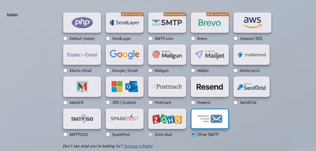 other SMTP
